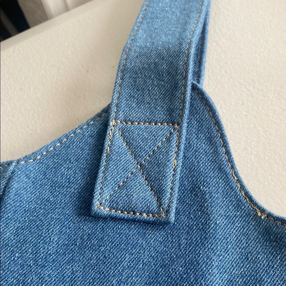True Religion Blue Denim Tote with Slouchy Design - Picture 8 of 12